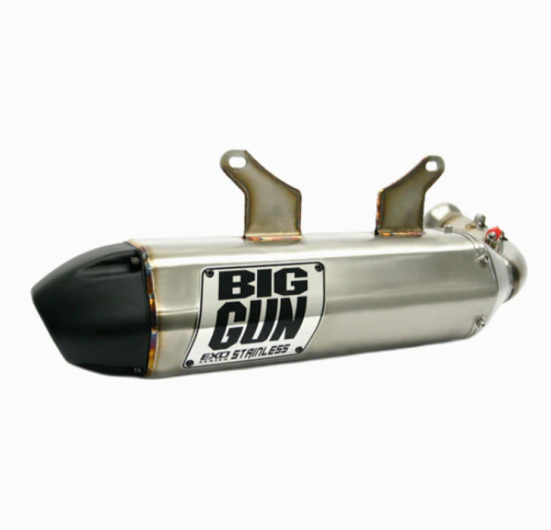 Yamaha Wolverine X4 Performance Exhaust - Big Gun - EXO Stainless Slip On - `18-`23